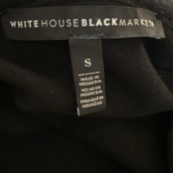 WHBM  Metallic Ball Chain-Trim Sleeveless Knit Tunic Women’s Size Small Black - Picture 6 of 7
